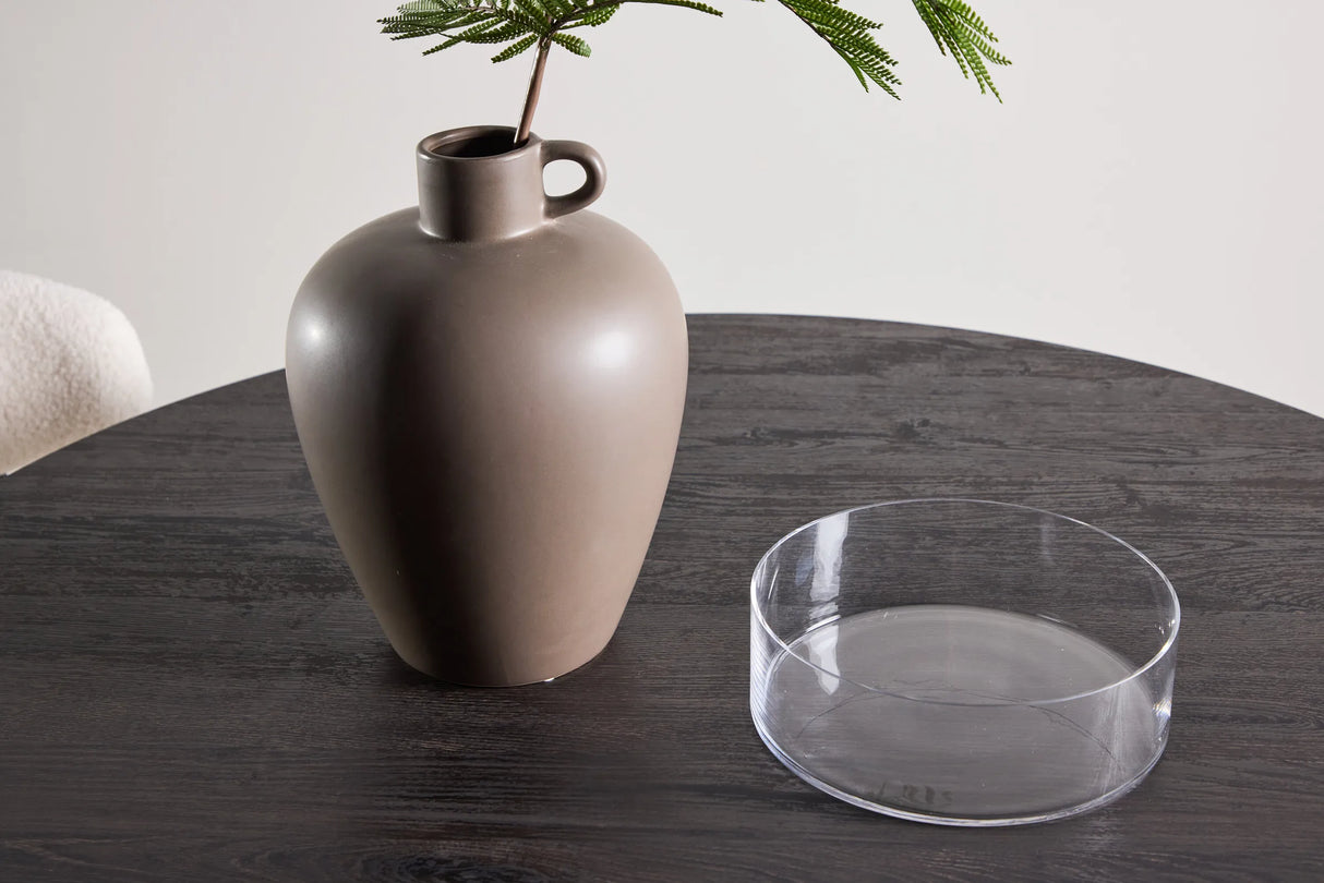 Tekla Runder Esstisch MDF mit 3D-Papier 120x75 cm – Bild 4