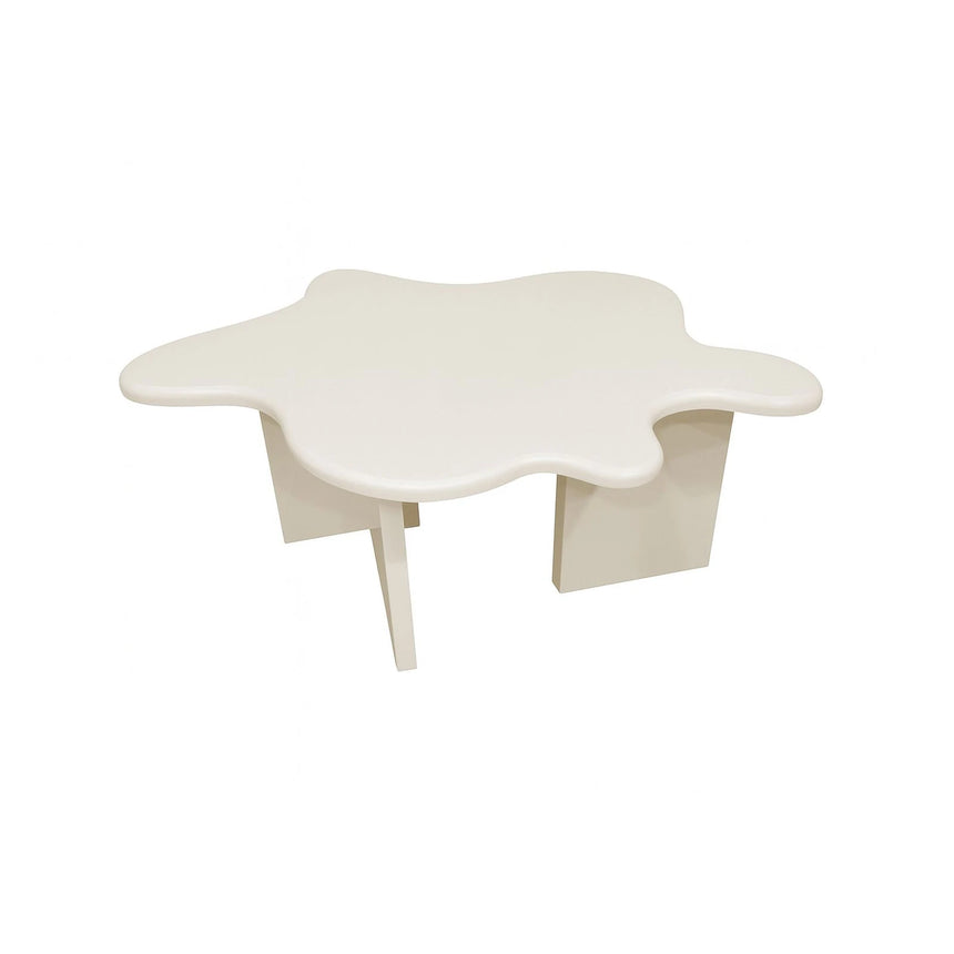 Flower Couchtisch 115x76x40 cm - MDF Beige Lack FSC 100% von Vind – Produktbild 1