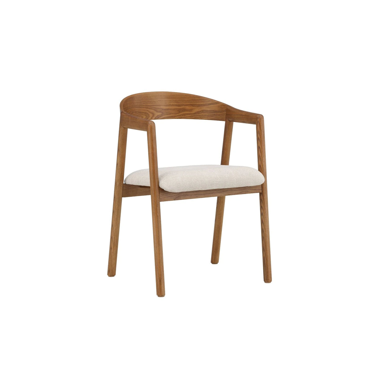 Långön Esszimmerstuhl 2er-Pack - Braun Esche / Beige Stoff von Vind – Produktbild 1