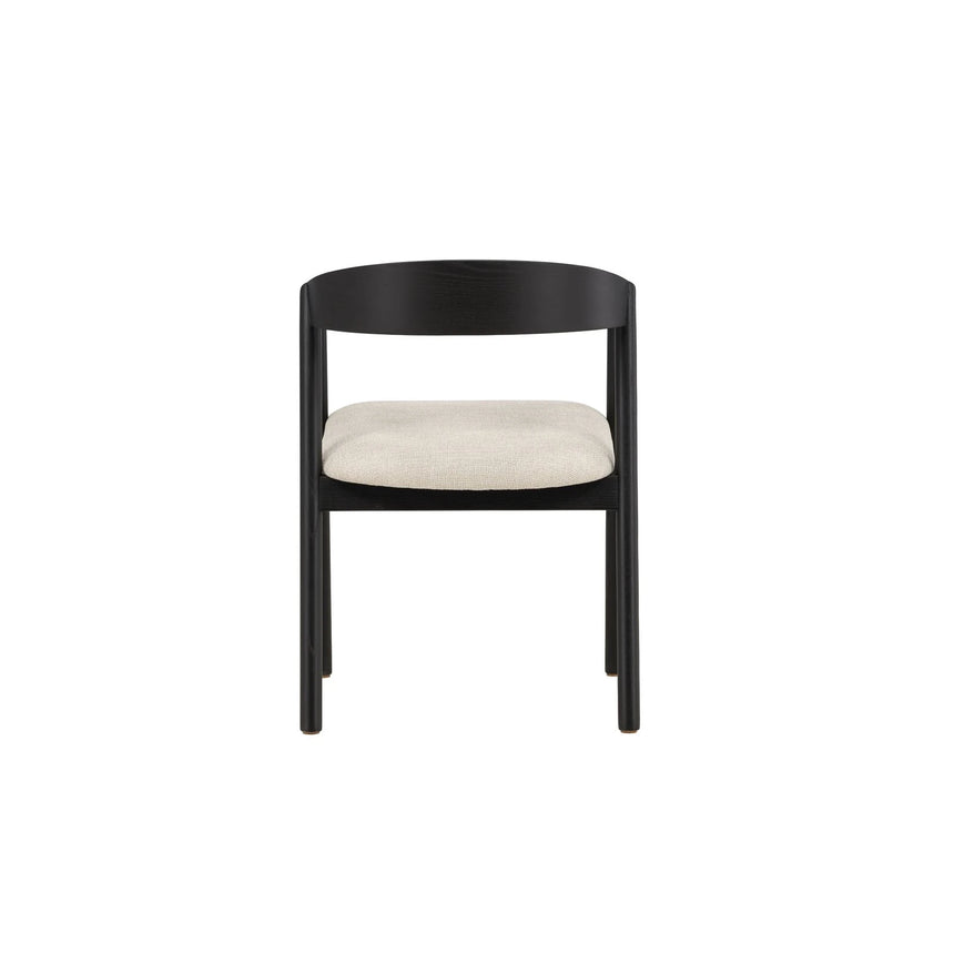 Långön Esszimmerstuhl 2er-Pack - Schwarz / Beige Stoff von Vind – Produktbild 14