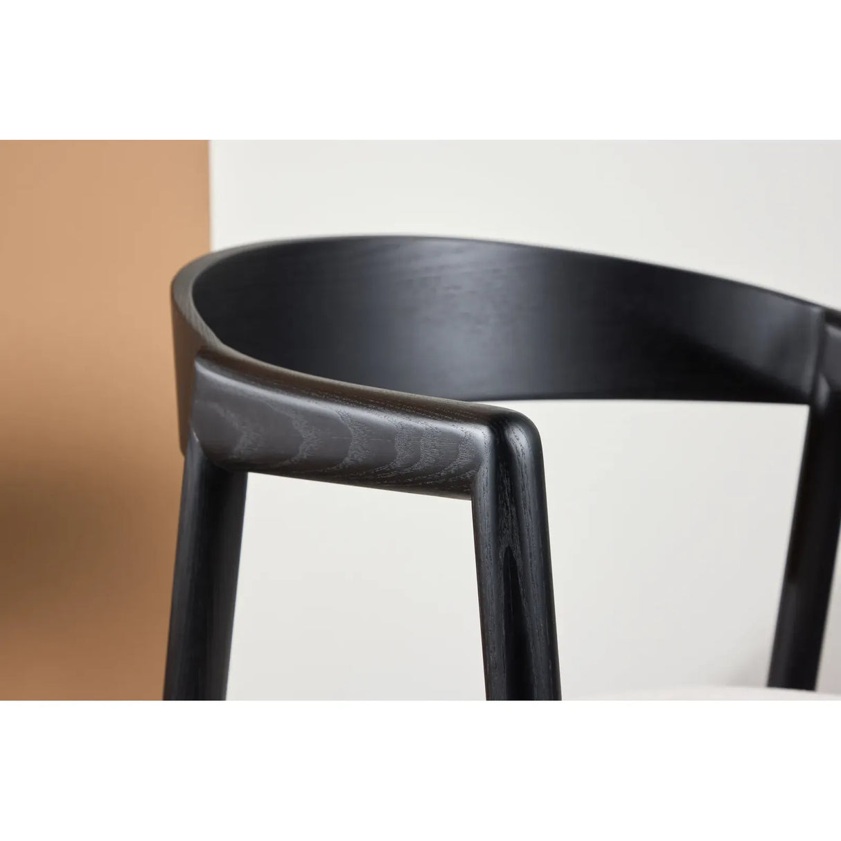 Långön Esszimmerstuhl 2er-Pack - Schwarz / Beige Stoff - ZEN ZONE Furniture