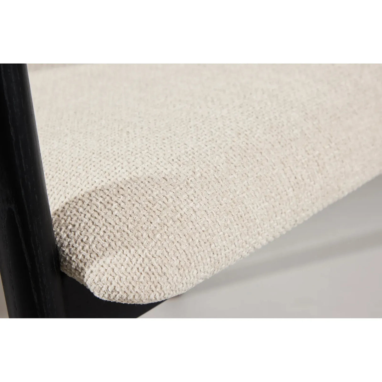 Långön Esszimmerstuhl 2er-Pack - Schwarz / Beige Stoff - ZEN ZONE Furniture