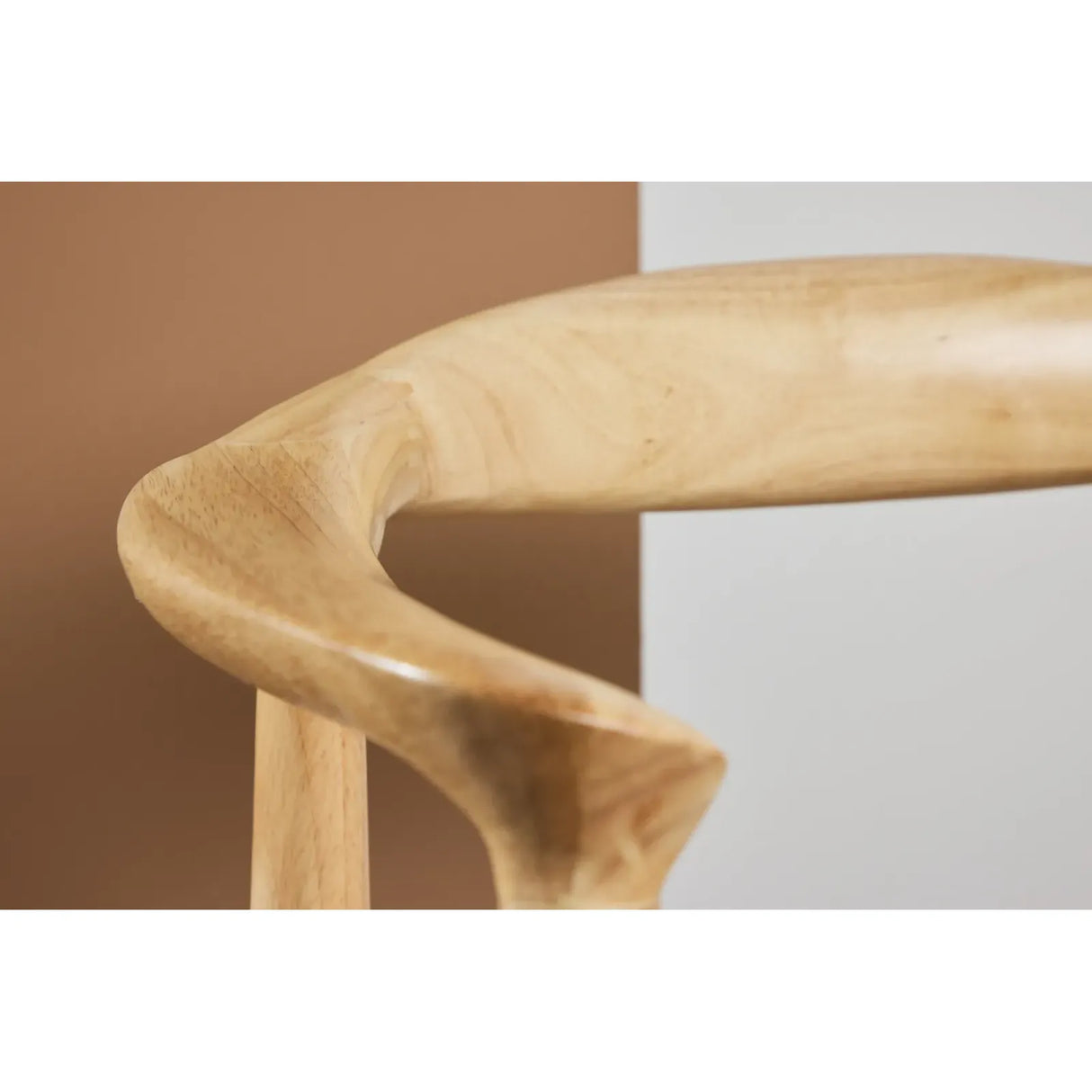 Lovön Esszimmerstuhl 2er-Pack - Gummibaumrahmen Whitewash / Seil in Beige - ZEN ZONE Furniture