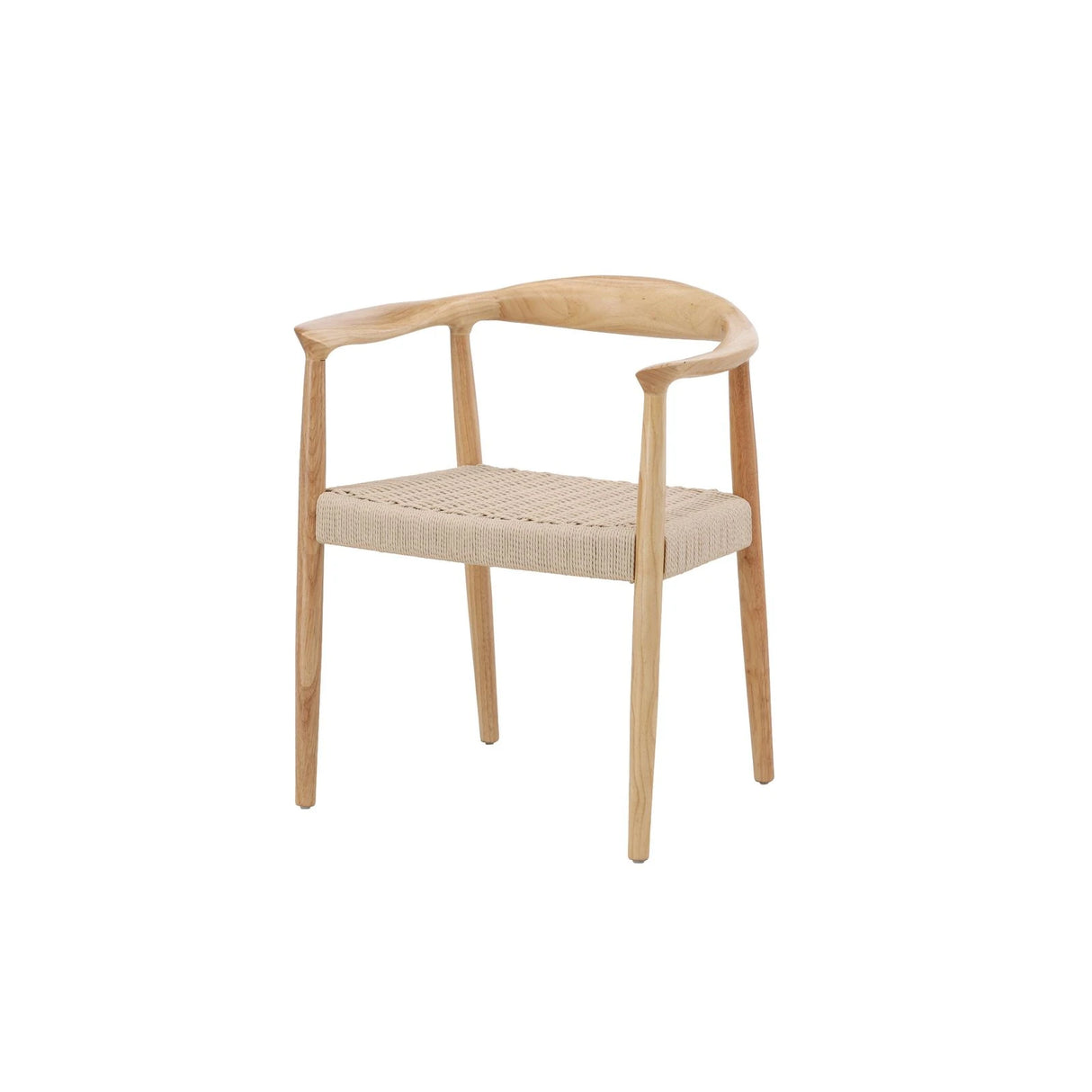 Lovön Esszimmerstuhl 2er-Pack - Gummibaumrahmen Whitewash / Seil in Beige von Vind – Produktbild 7