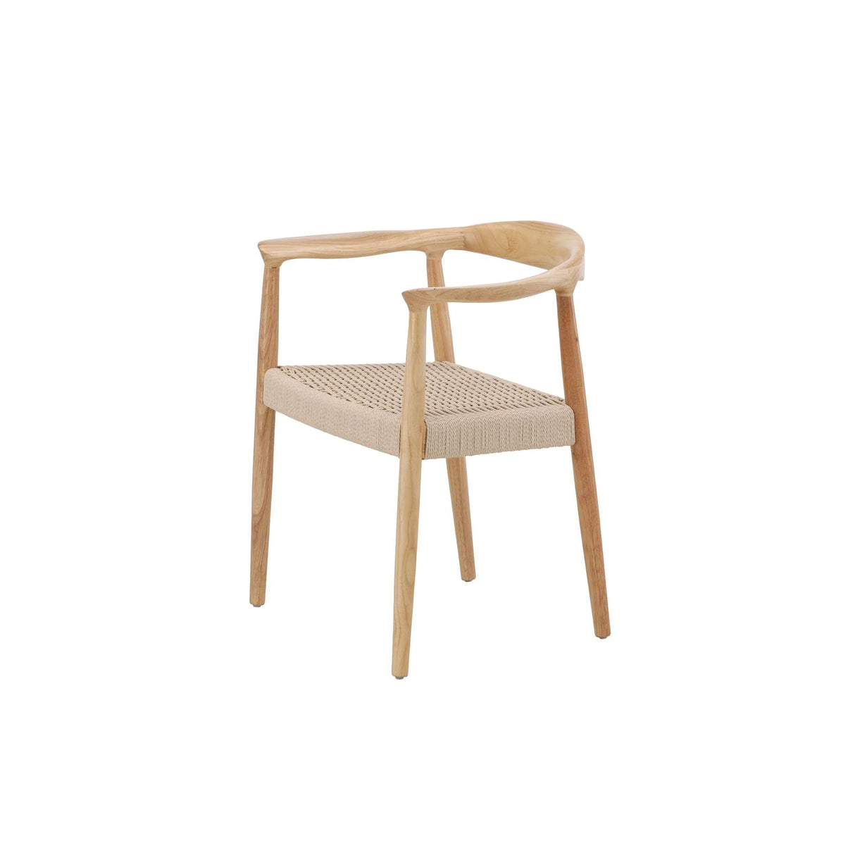 Lovön Esszimmerstuhl 2er-Pack - Gummibaumrahmen Whitewash / Seil in Beige von Vind – Produktbild 8