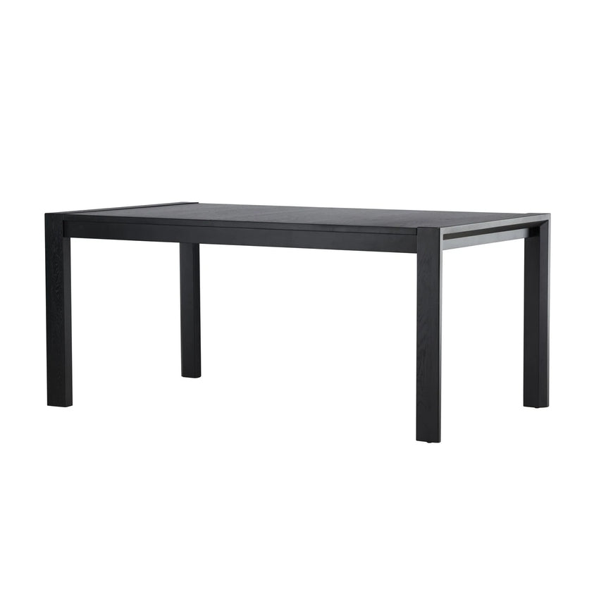 Slider Esstisch 250x95x75 cm - Schwarz / Massivholz Eichenfurnier von Vind – Produktbild 9