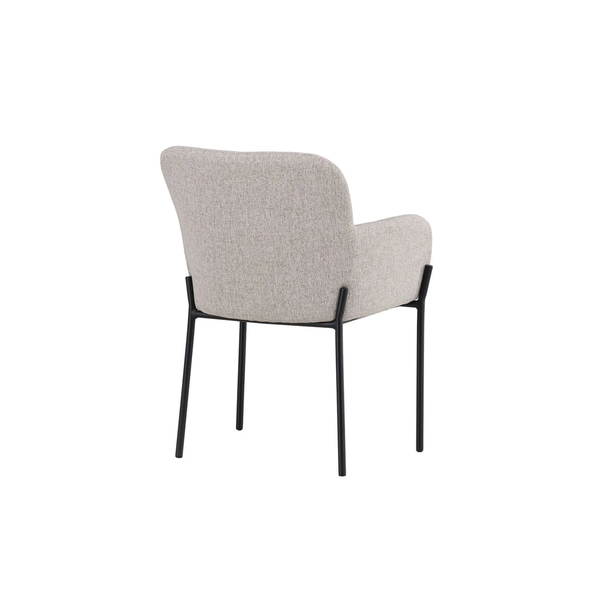 Vätö Esszimmerstuhl - Schwarzer Stahlrahmen / Beiger Stoff von Vind – Produktbild 5