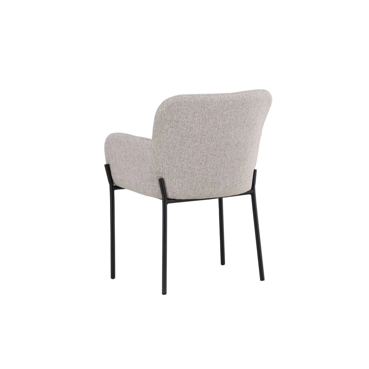 Vätö Esszimmerstuhl - Schwarzer Stahlrahmen / Beiger Stoff von Vind – Produktbild 8