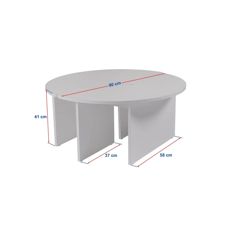 Runder Couchtisch Moira aus Holz 90Ø - ZEN ZONE Furniture