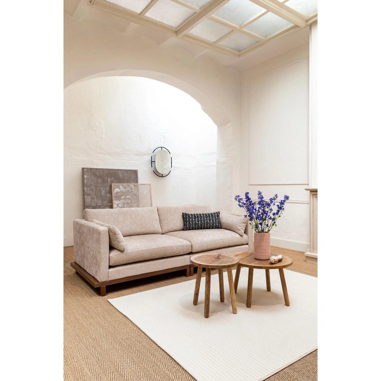 Blossom Sofa 3-Sitzer Sand 230x101cm von Zuiver – Produktbild 7