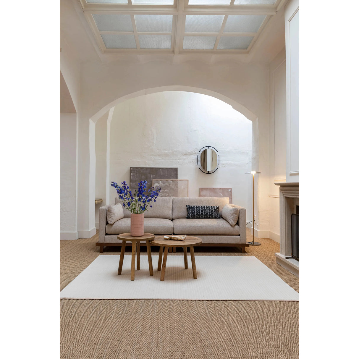 Blossom Sofa 3-Sitzer Sand 230x101cm von Zuiver – Produktbild 8