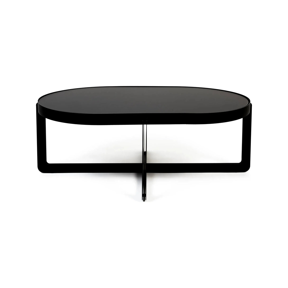 Couchtisch Centre Oval Schwarz 102x68cm von Zuiver – Produktbild 6