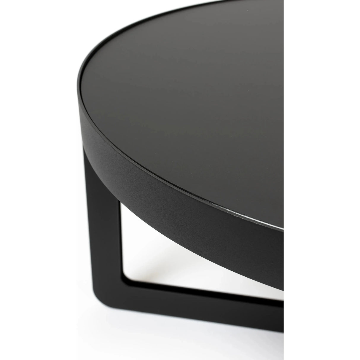 Couchtisch Centre Oval Schwarz 102x68cm von Zuiver – Produktbild 7