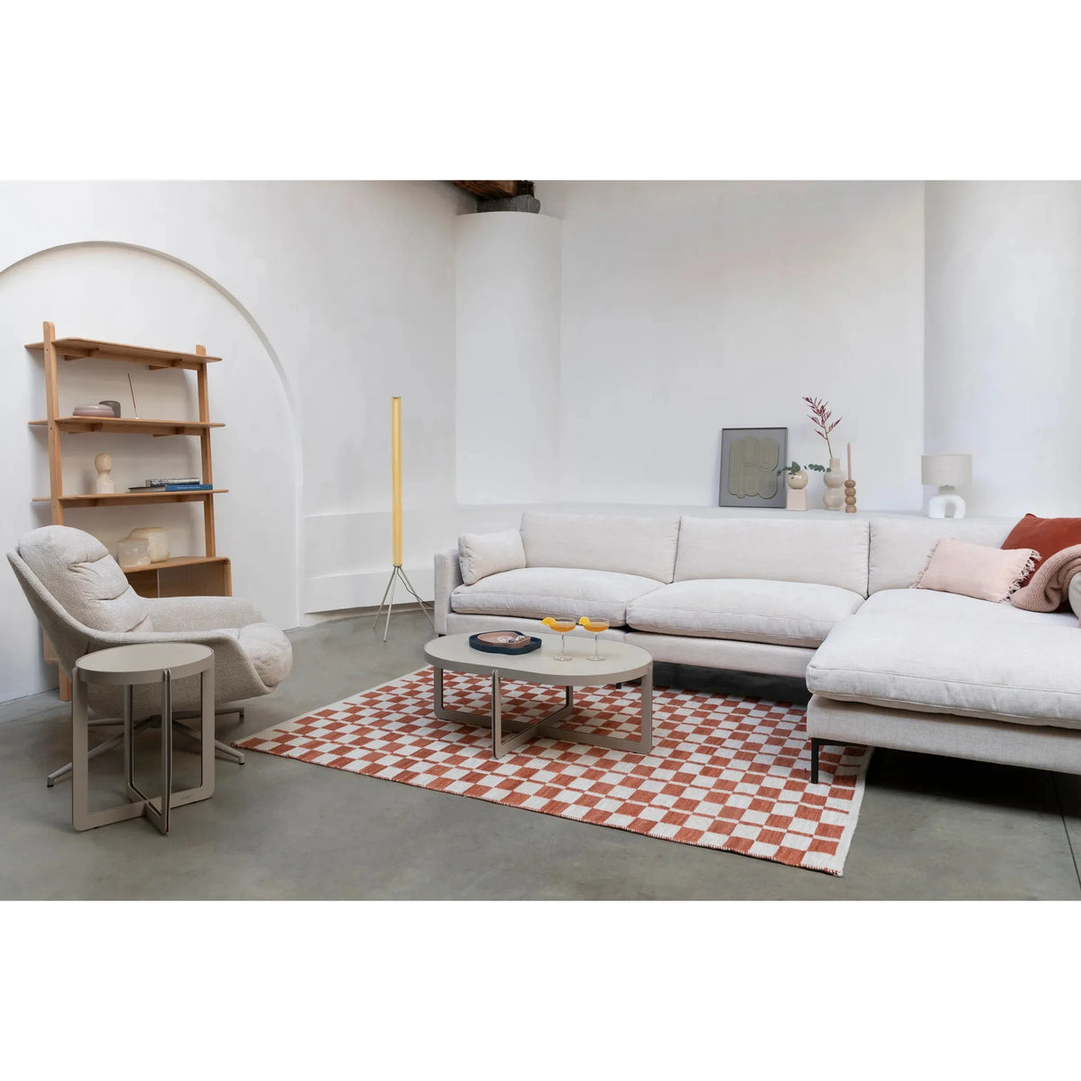 Couchtisch Centre Rund Beige 68x68cm von Zuiver – Produktbild 8