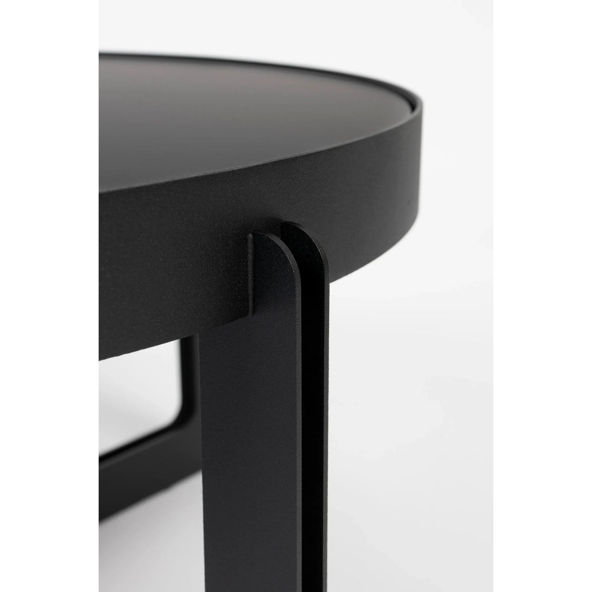 Couchtisch Centre Rund Schwarz 68x68cm von Zuiver – Produktbild 5