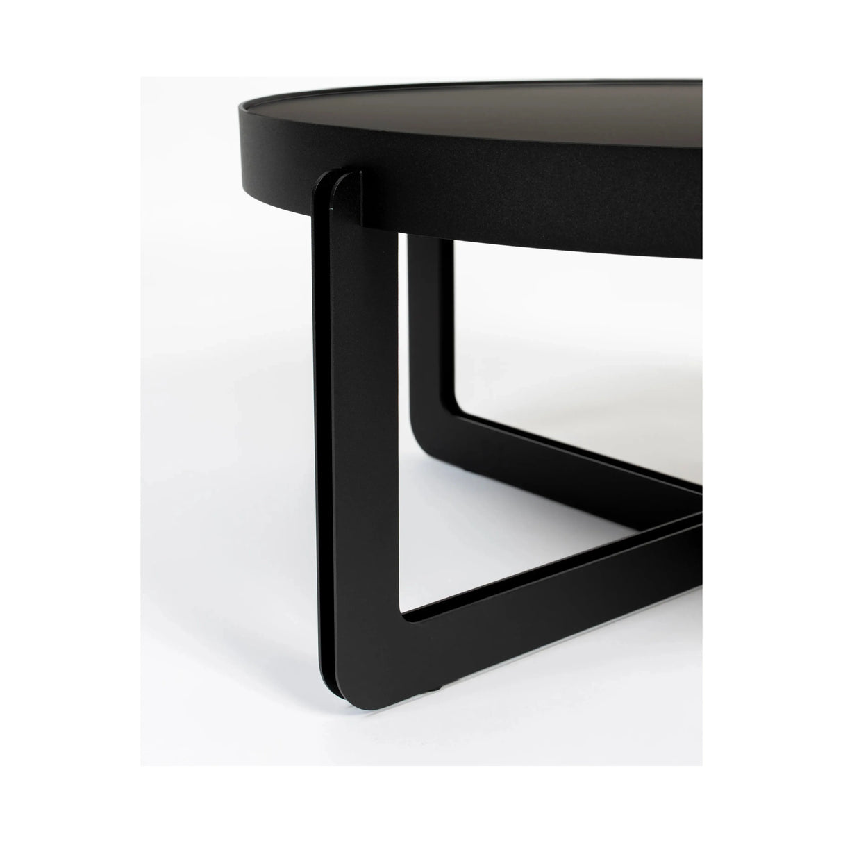 Couchtisch Centre Rund Schwarz 68x68cm von Zuiver – Produktbild 6