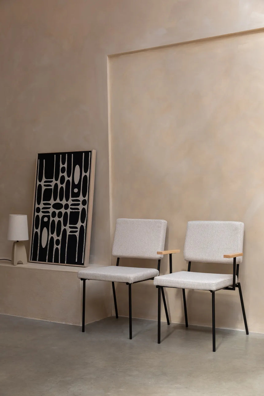 Essstuhl Fellow in Off-White, 57.5×60×85 cm von Zuiver – Produktbild 2