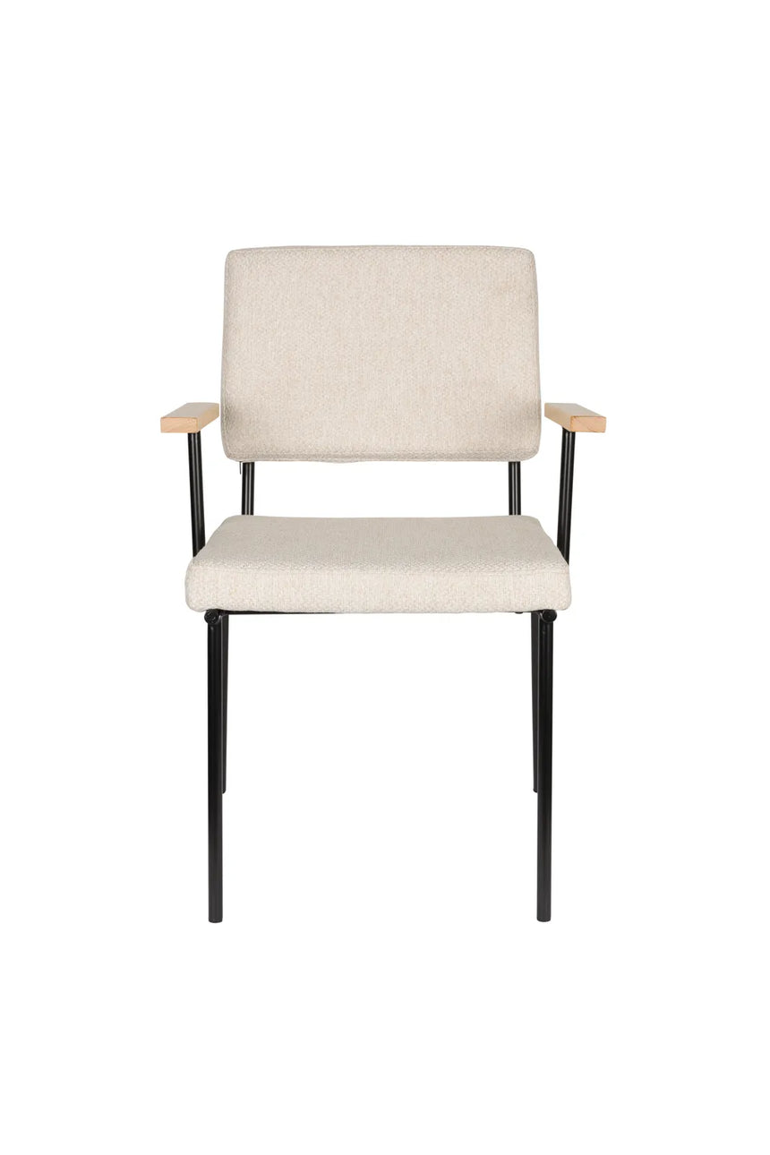 Essstuhl Fellow in Off-White, 57.5×60×85 cm von Zuiver – Produktbild 5
