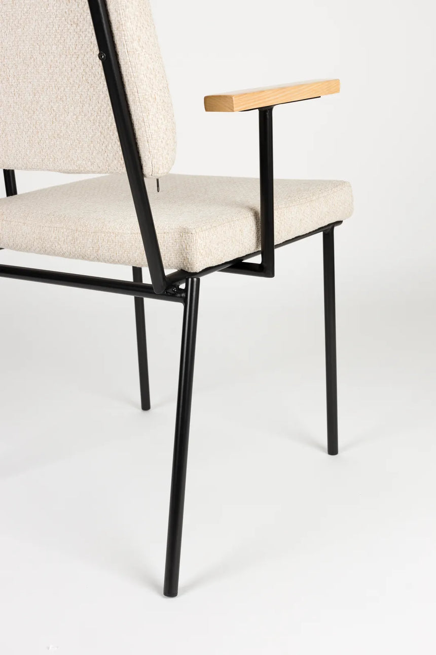 Essstuhl Fellow in Off-White, 57.5×60×85 cm von Zuiver – Produktbild 9