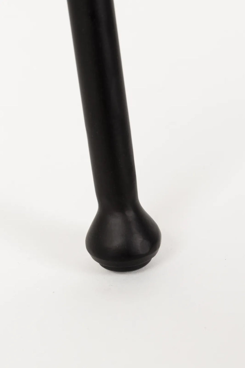 Essstuhl Feston aus PU-Leder in Schwarz, 56.5×55×77 cm von Zuiver – Produktbild 11