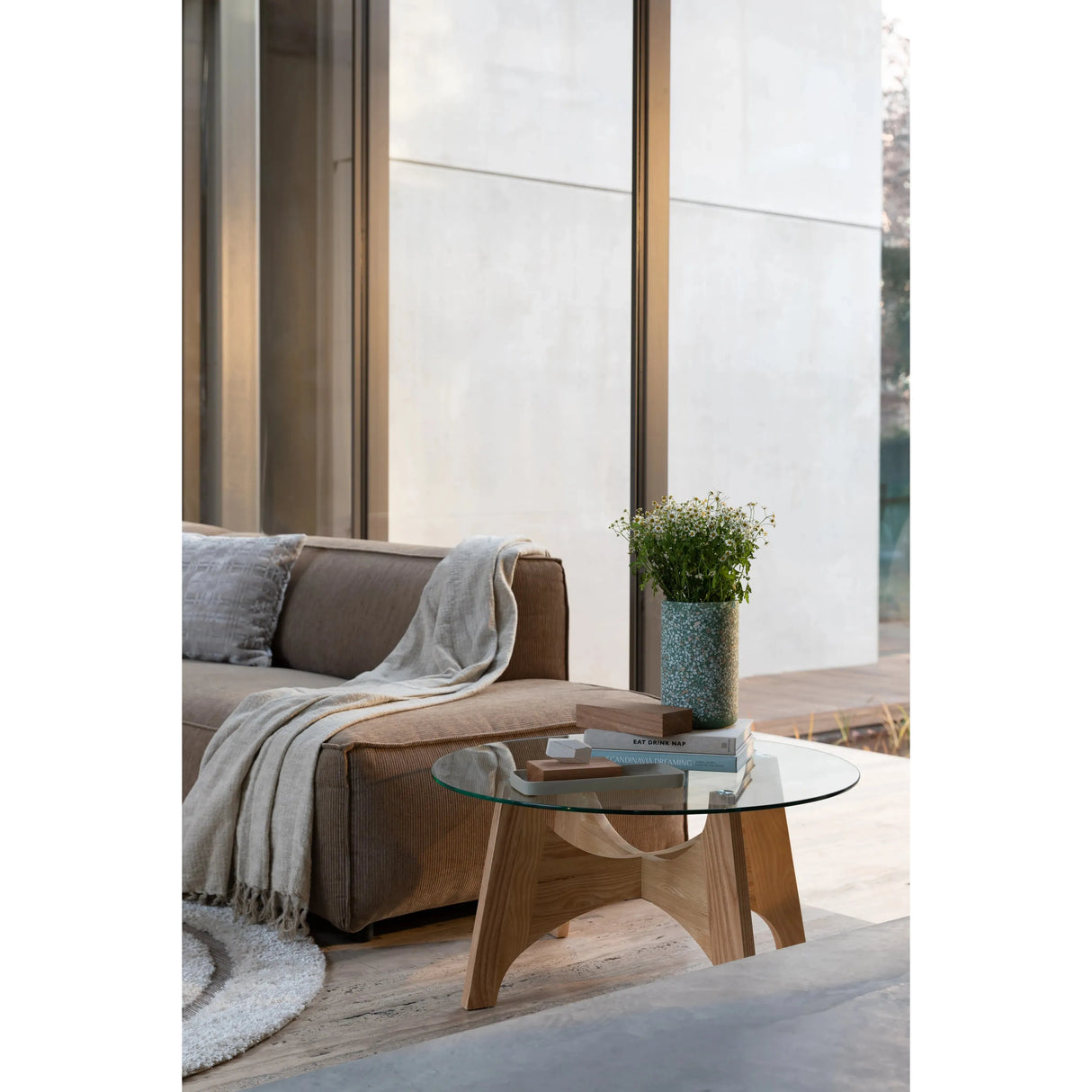 Fat Freddy Rippen Sofa Rechts Karamell 308x188cm von Zuiver – Produktbild 7