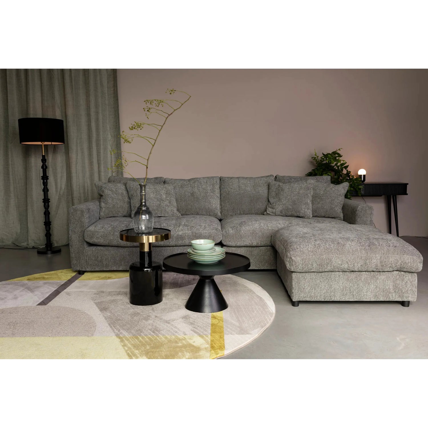Floss Couchtisch Schwarz 60x60cm von Zuiver – Produktbild 7