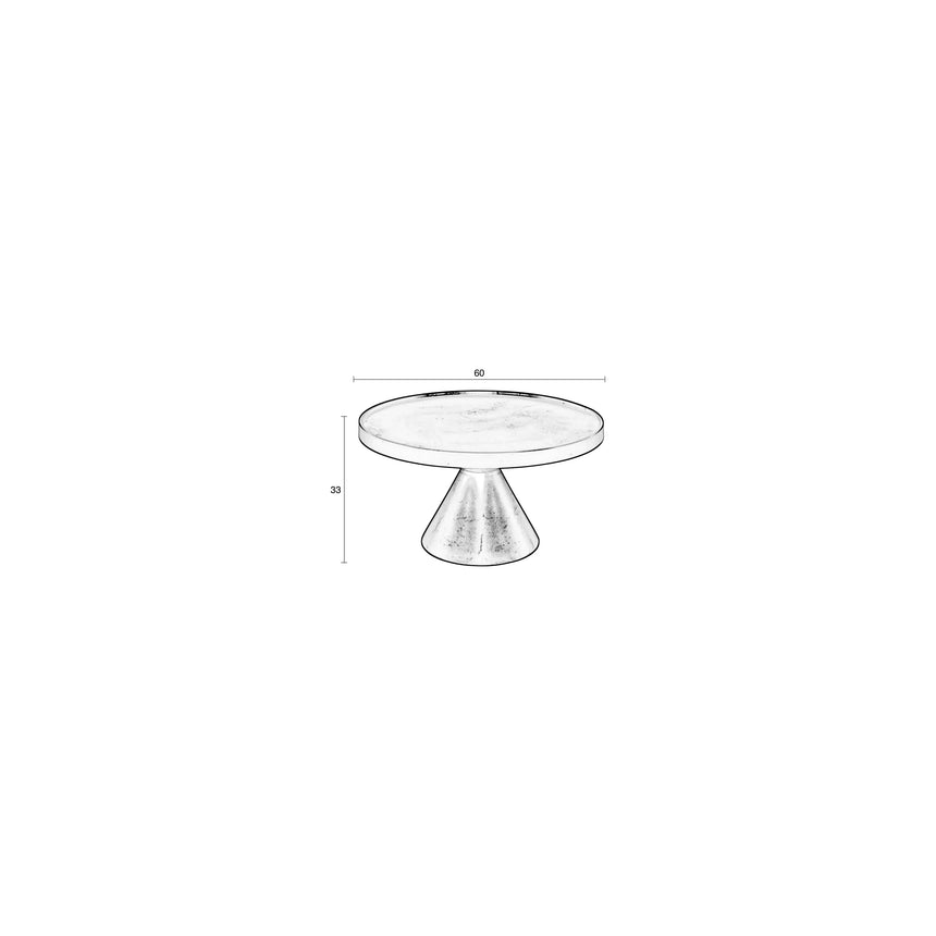 Floss Couchtisch Schwarz 60x60cm von Zuiver – Produktbild 9