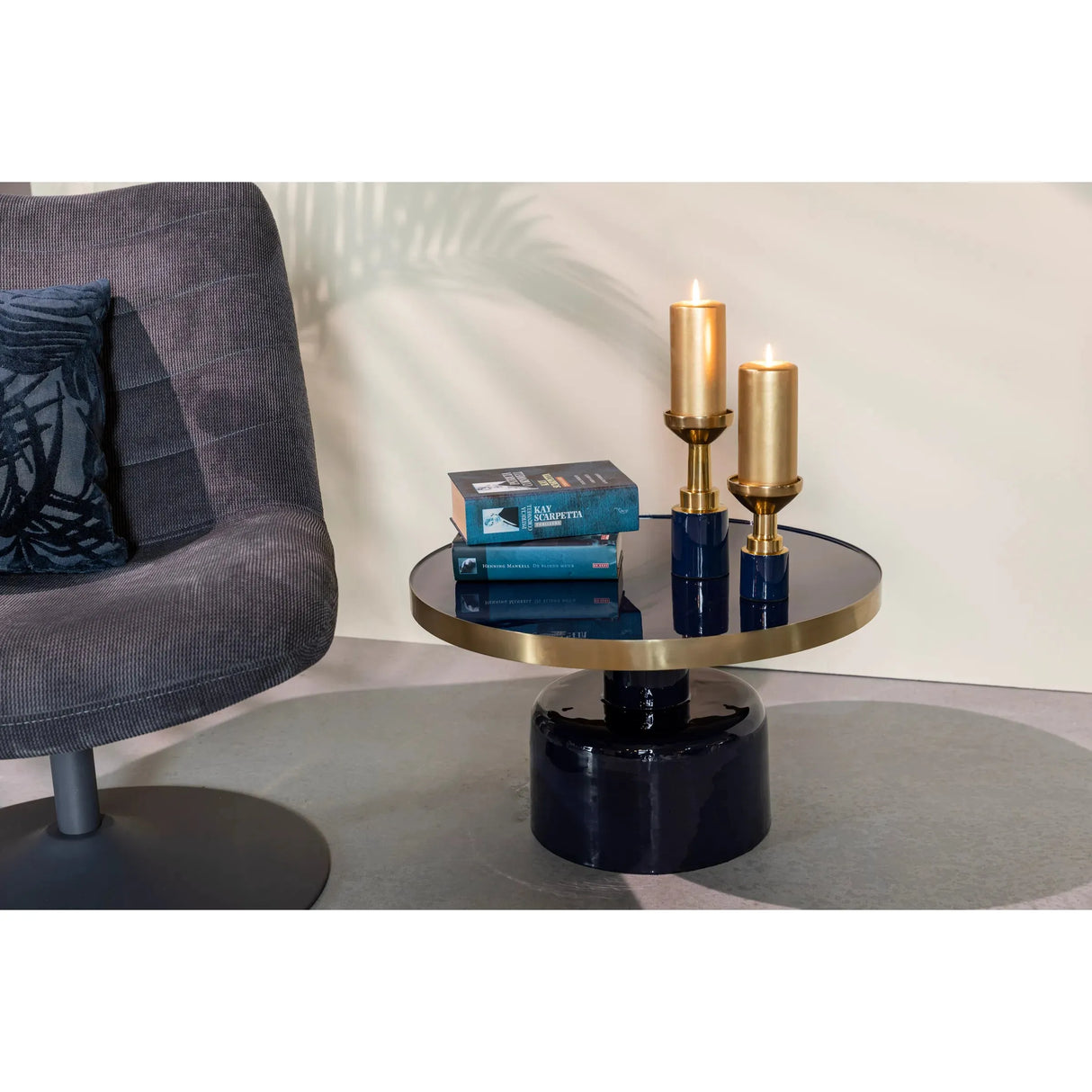 Glam Couchtisch Blau 60x60cm von Zuiver – Produktbild 5