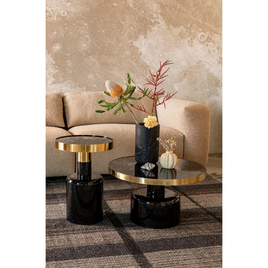 Glam Couchtisch Schwarz 60x60cm von Zuiver – Produktbild 5