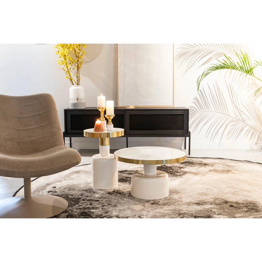 Glam Couchtisch Weiss 60x60cm von Zuiver – Produktbild 5