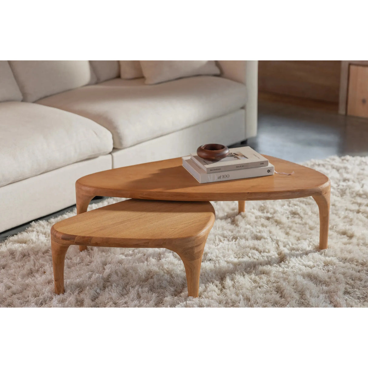 Isla Couchtisch Natural 2er Set 60x110cm von Zuiver – Produktbild 7