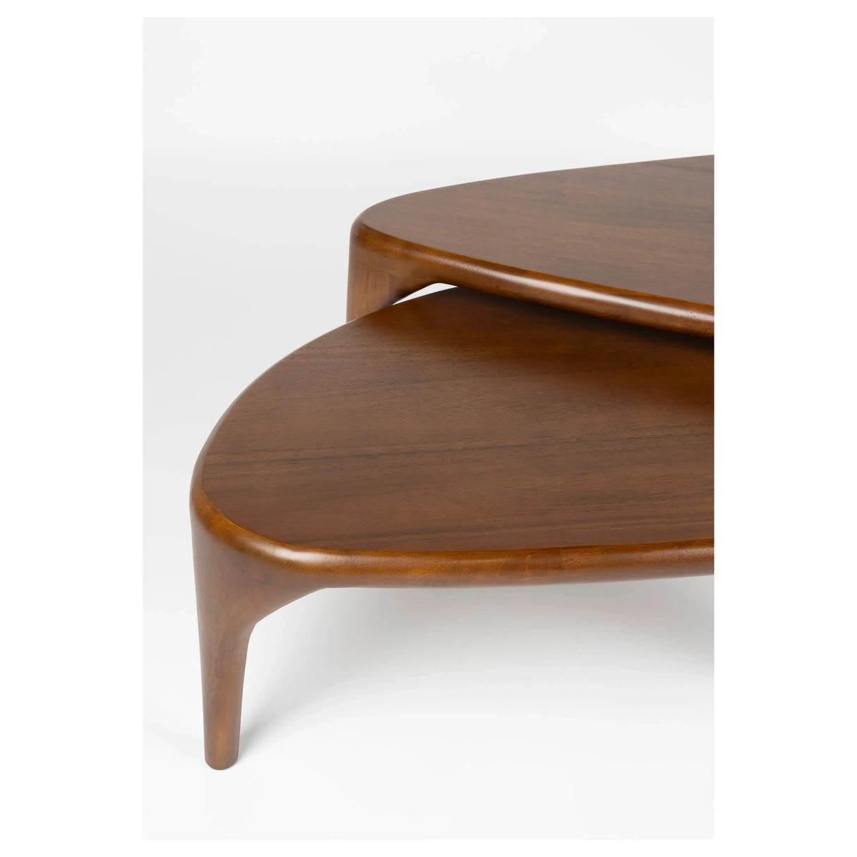Isla Couchtisch Walnuss 2er Set 60x110cm von Zuiver – Produktbild 1