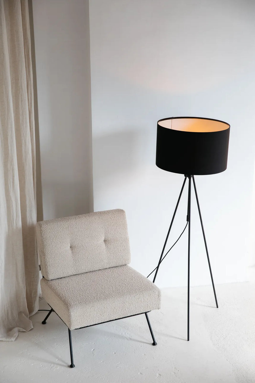 Sessel Bowie aus Stoff in Beige, 68×73,5×83 cm von Zuiver – Produktbild 14