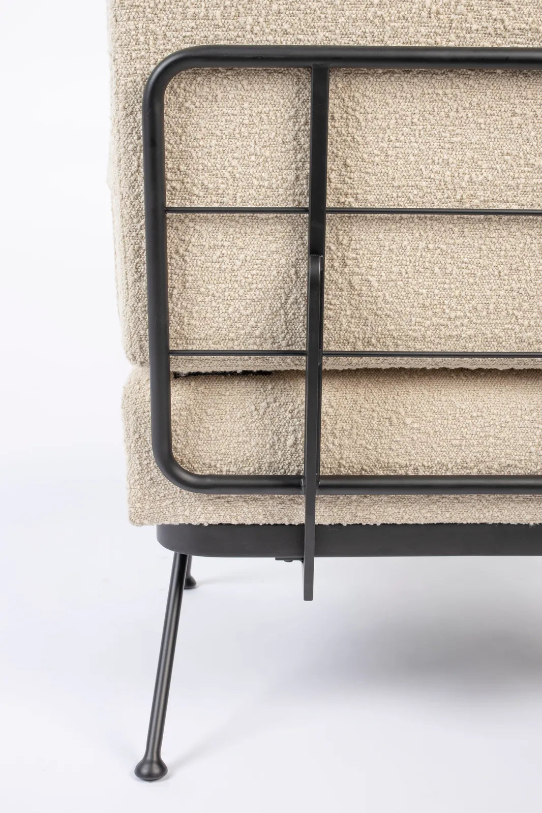 Sessel Bowie aus Stoff in Beige, 68×73,5×83 cm von Zuiver – Produktbild 8