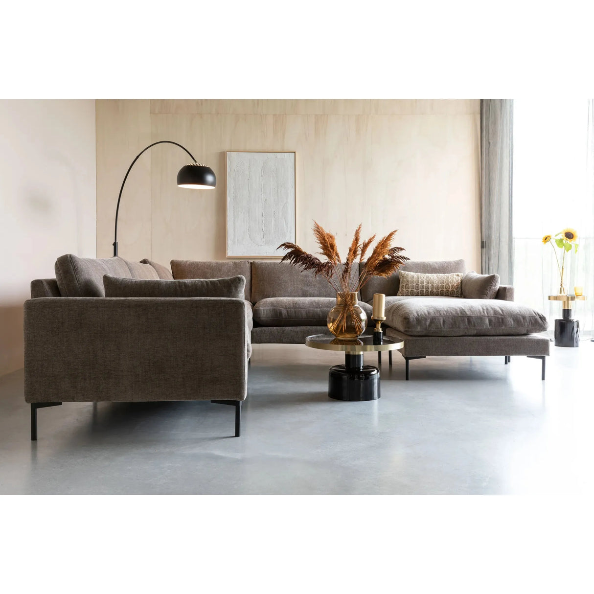Summer 7-Sitzer Sofa Kaffee 318x318cm von Zuiver – Produktbild 11