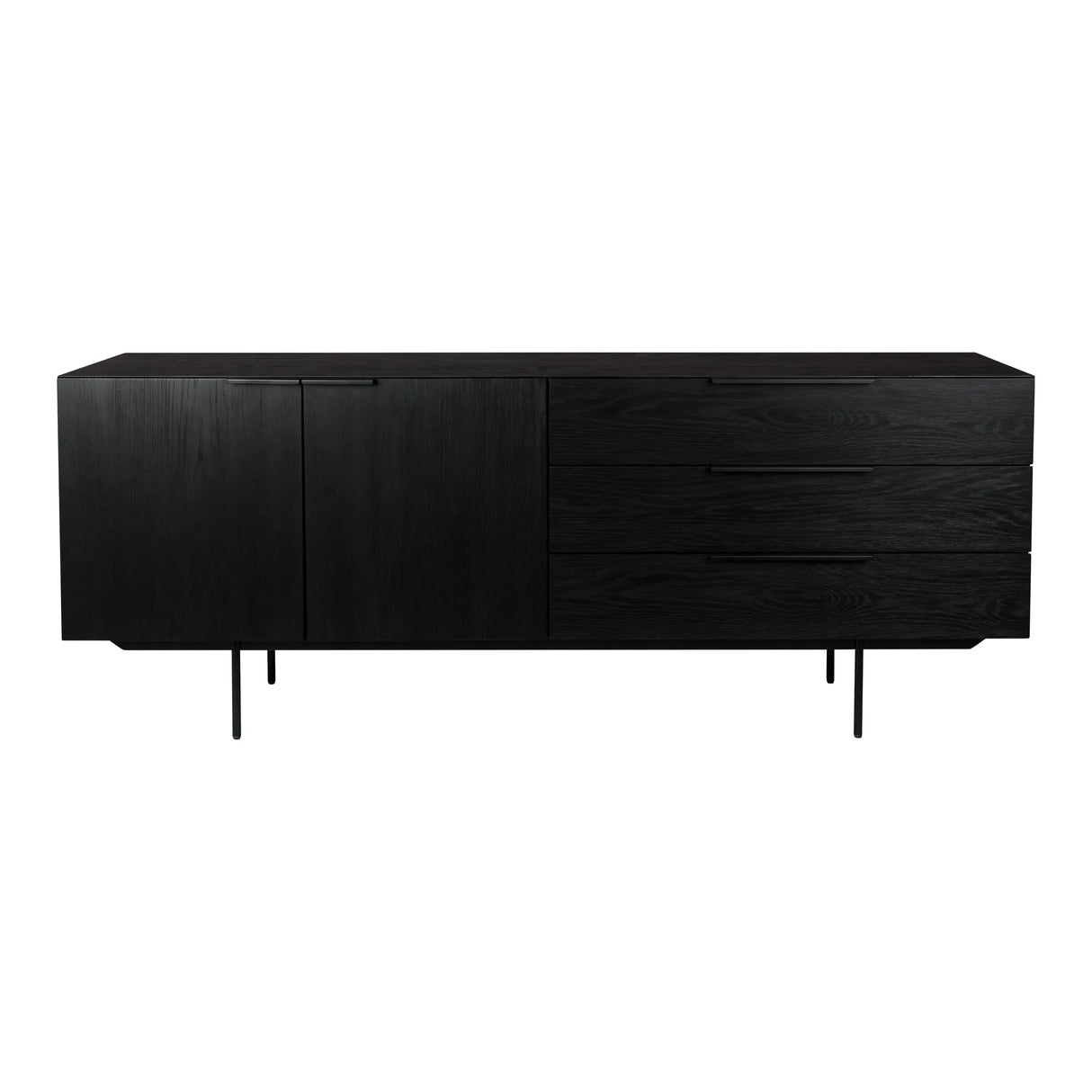 Travis Sideboard Schwarze Eiche 180x45x71 cm von Zuiver – Produktbild 1