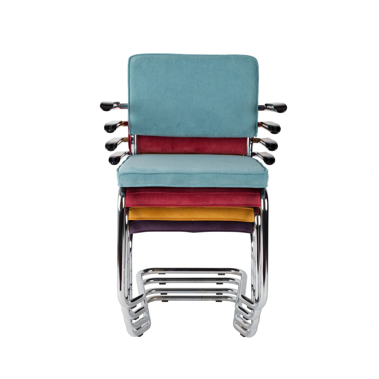 Ridge Rib Kink Essstuhl mit Armlehnen Blau – Bild 6