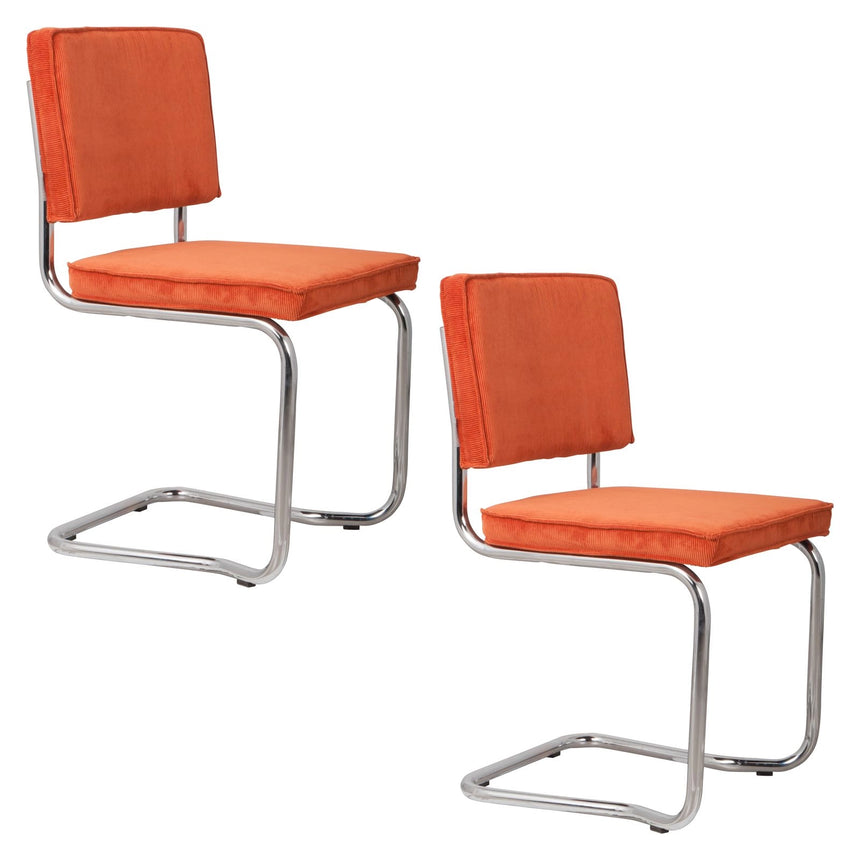 Ridge Rib Kink Essstuhl Orange – Bild 10