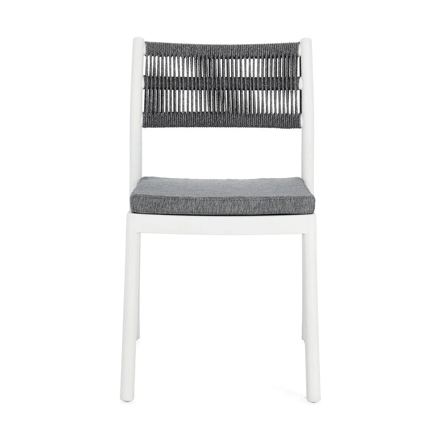 Alvin Stuhl mit Kissen Weiss/Dunkelgrau - ZEN ZONE Furniture