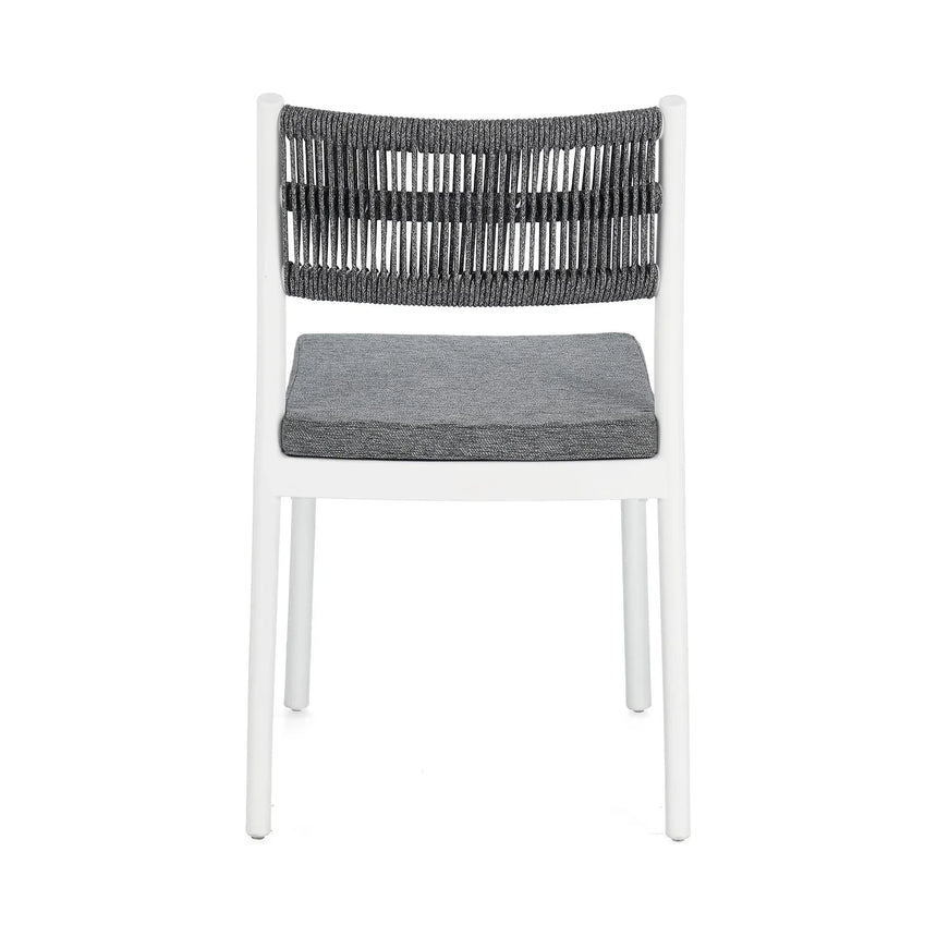 Alvin Stuhl mit Kissen Weiss/Dunkelgrau - ZEN ZONE Furniture