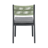 Alvin Stuhl mit Kissen Charcoal/Grün - ZEN ZONE Furniture
