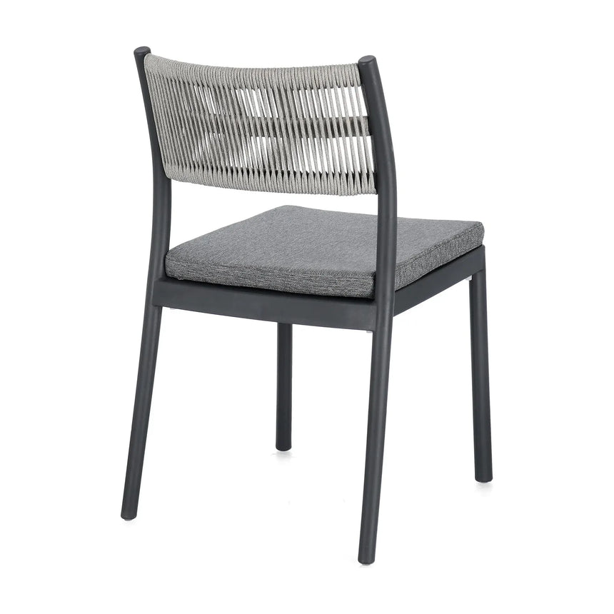 Alvin Stuhl mit Kissen Anthrazit/Hellgrau - ZEN ZONE Furniture