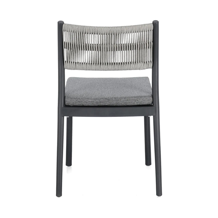 Alvin Stuhl mit Kissen Anthrazit/Hellgrau - ZEN ZONE Furniture