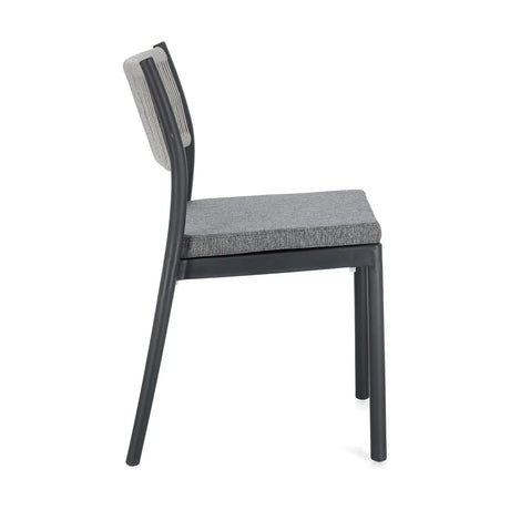 Alvin Stuhl mit Kissen Anthrazit/Hellgrau - ZEN ZONE Furniture