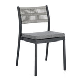 Alvin Stuhl mit Kissen Anthrazit/Hellgrau - ZEN ZONE Furniture