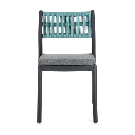 Alvin Stuhl mit Kissen Charcoal/Avio - ZEN ZONE Furniture