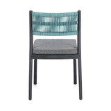 Alvin Stuhl mit Kissen Charcoal/Avio - ZEN ZONE Furniture