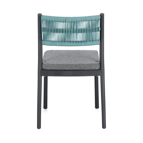Alvin Stuhl mit Kissen Charcoal/Avio - ZEN ZONE Furniture
