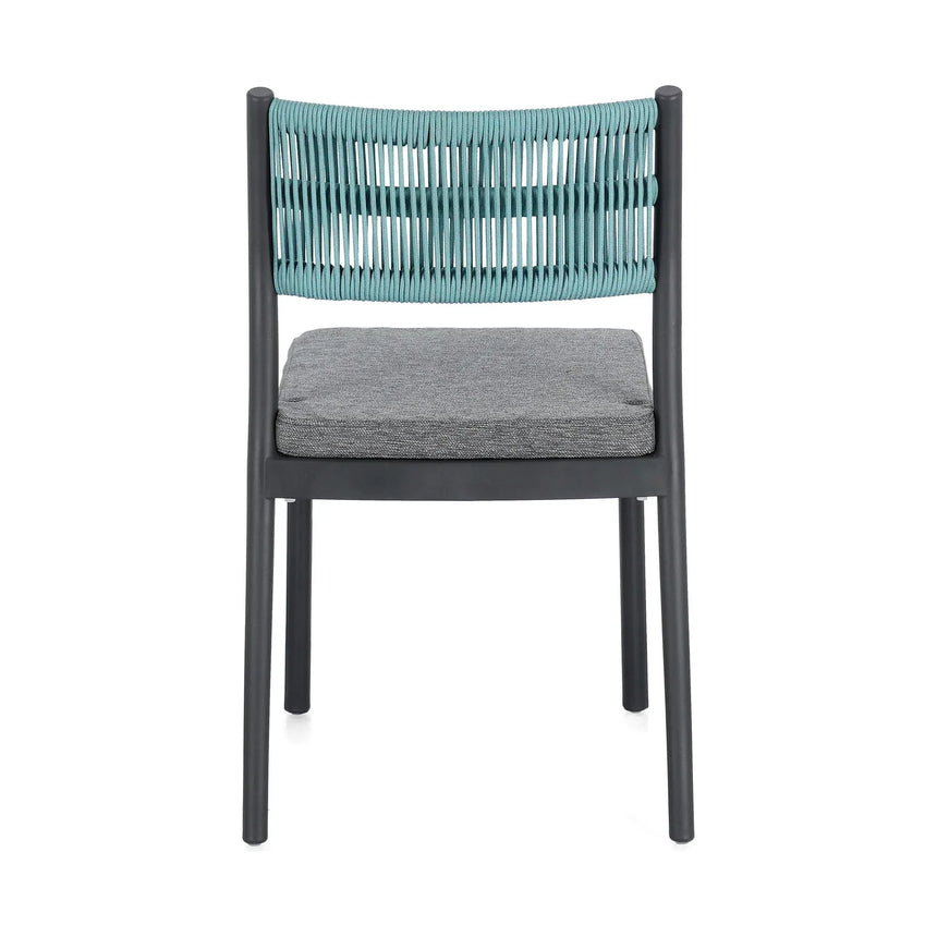 Alvin Stuhl mit Kissen Charcoal/Avio - ZEN ZONE Furniture