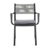 Alvin Stuhl mit Armlehne und Kissen Charcoal/Hellgrau - ZEN ZONE Furniture
